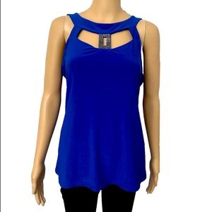 Elegant Blue Women's Top
